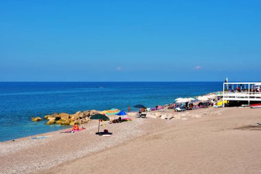 Capo d 'Orlando Messina plajı Sicilya İtalya