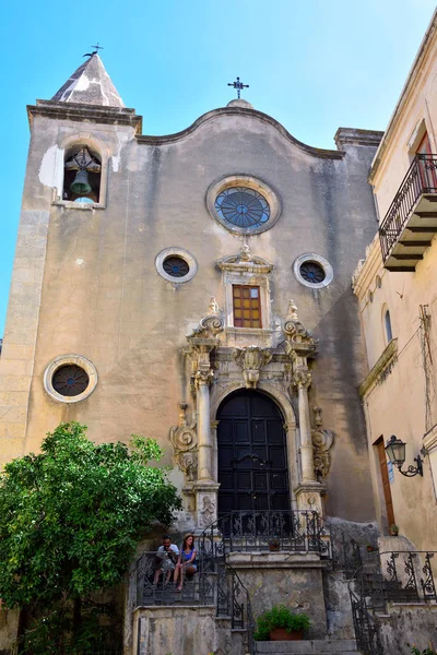 Templom Purgatórium Vagy Santo Stefano Cefalu Olaszország — Stock Fotó
