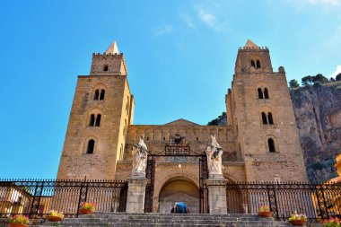 Dönüşüm Katedrali Sicilya Cefalu İtalya