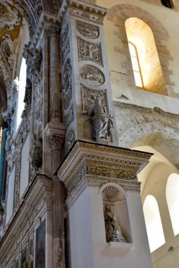 Bizans Arap-Norman stilinde Başkalaşım Katedrali 28 Eylül 2019 Cefalu İtalya