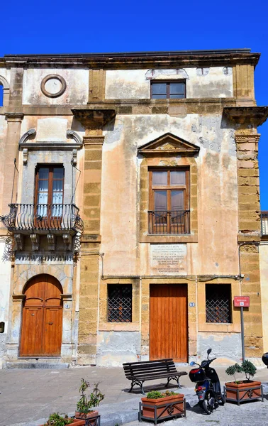 Palazzo Vescovile Completato Nel 1793 Cefalù Italia — Foto Stock