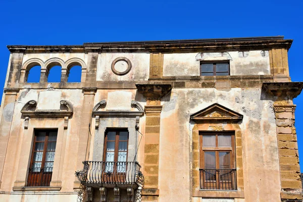 Palácio Episcopal Concluído 1793 Cefalu Itália — Fotografia de Stock