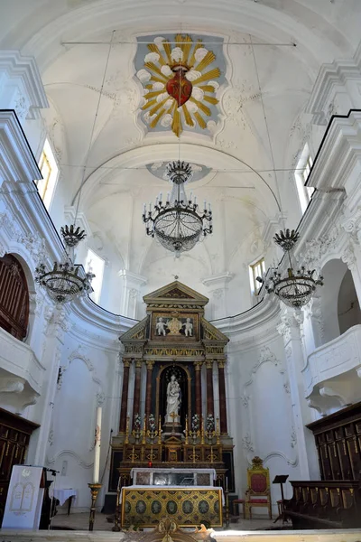 Interior Iglesia San Cataldo Septiembre 2019 Erice Sicilia Italia —  Fotos de Stock