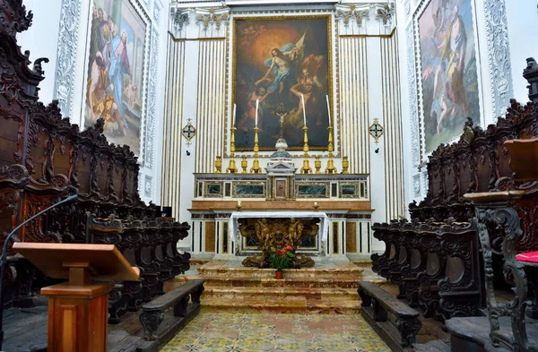 Всередині Церкви Сан Мартіно Вона Була Заснована Графом Руджеро 300 — стокове фото
