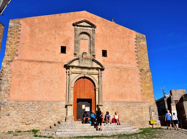 Iglesia San Giuliano Septiembre 2019 Erice Sicilia —  Fotos de Stock