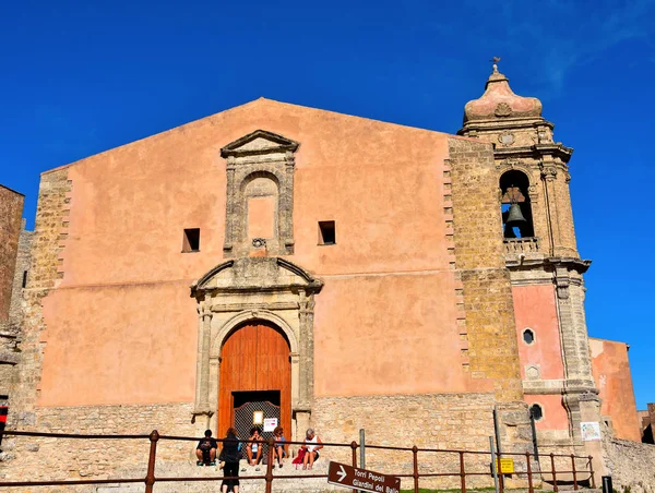 Igreja San Giuliano Setembro 2019 Erice Sicília — Fotografia de Stock