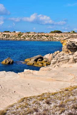 Trapani ilinin Favignana adası Sicilya İtalya