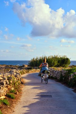 Trapani ilinin Favignana adası Sicilya İtalya