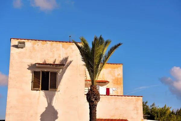 characteristic house in Favignana Sicily Italy