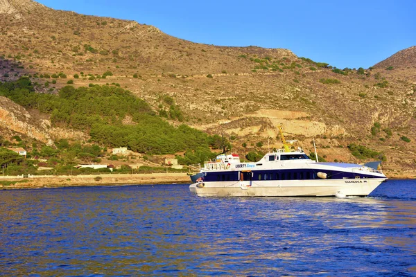Fast Daily Ferry Reach Island 2019 Favignana Sicily Italy — Stock Photo, Image