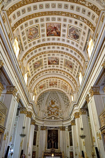 Interior Igreja Santa Caterina Setembro 2019 Mazara Del Vallo Sicília — Fotografia de Stock