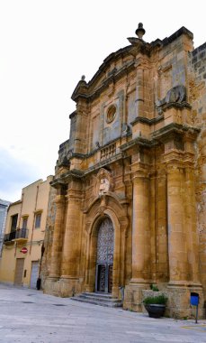 Sant 'Ignazio Kilisesi' nin kalıntıları, mazara del vallo Sicilya