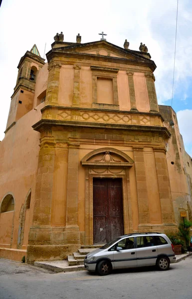 Kerk Van Sant Agostino Mazzara Del Vallo Ijzig — Stockfoto