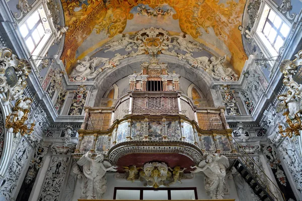 Interno Della Chiesa Francesco Secolo Stile Barocco Set 2019 Mazara — Foto Stock