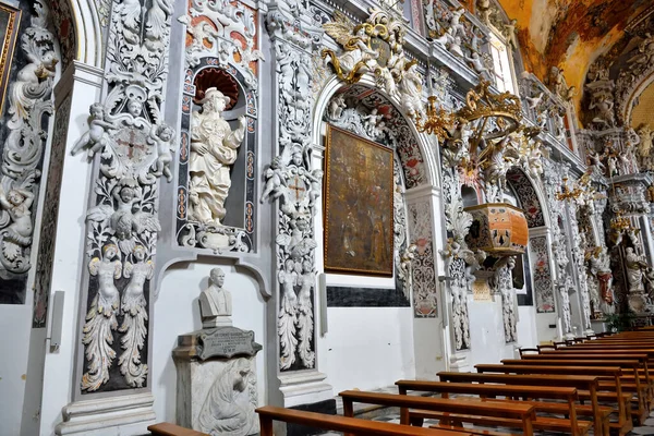 Εσωτερικό Της Εκκλησίας Του Αγίου Φραγκίσκου Αιώνα Μπαρόκ Στυλ Σεπ — Φωτογραφία Αρχείου