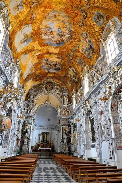 Interior Iglesia San Francisco Siglo Estilo Barroco Sep 2019 Mazara — Foto de Stock