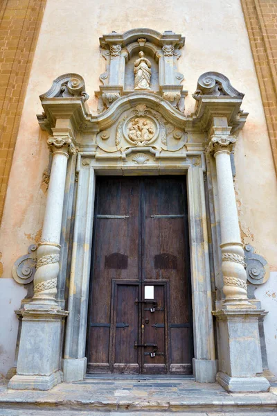 Церква Святого Франциска Століття Стилі Бароко Мазара Дель Валло Сицилія — стокове фото