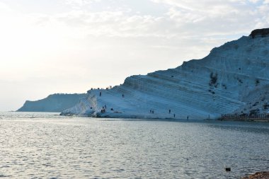 Türklerin Merdiveni (Scala dei Turchi) Akdeniz Sahili Agrigento İtalya