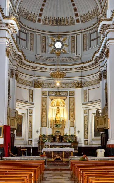 Interior Basílica María Santissima Del Soccorso Madre Iglesia Matriz Lugar —  Fotos de Stock