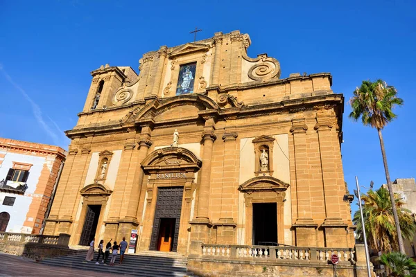 Basilika Maria Santissima Del Soccorso September 2019 Sciacca Sicilien Italien — Stockfoto