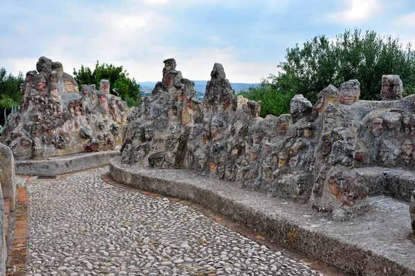 Enchanted Castle Work Sculptor Filippo Bentivegna Who Years Has Carved — Stock Photo, Image