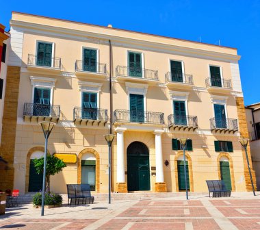 Sciacca Agrigento 'daki Cassar Sarayı Sicilya