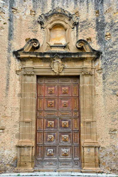 San Agostino Church Sec Vii Sciacca Sicily Italy — стокове фото