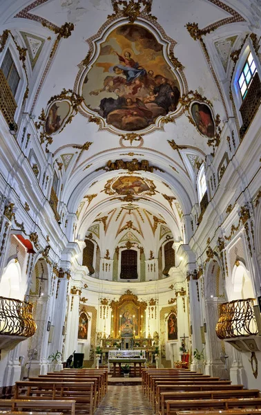 Interior Iglesia Maria Delle Giummare Septiembre 2019 Sciacca Sicilia —  Fotos de Stock