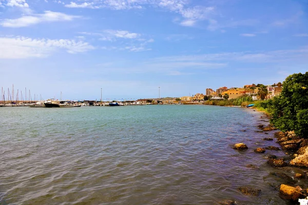 Вид Море Sciacca Sicily Италия — стоковое фото