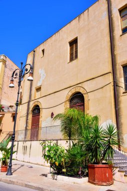 Manastır Santa Maria dello spasimo, çeviri: Maria Spasimo 'nun kutsal manastırı, Sciacca Sicilya İtalya