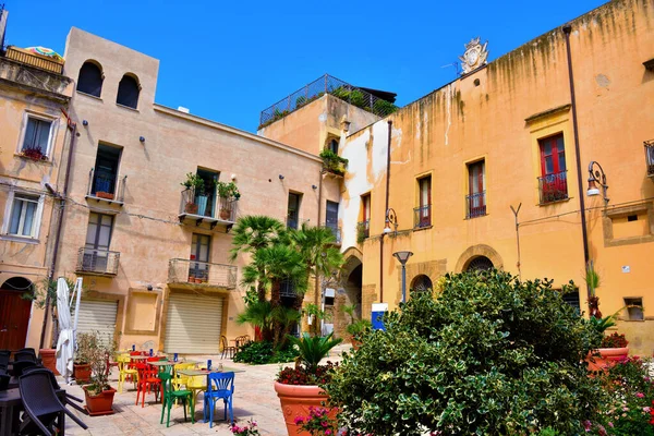 Sciacca Szicília Történelmi Központja Olaszország — Stock Fotó