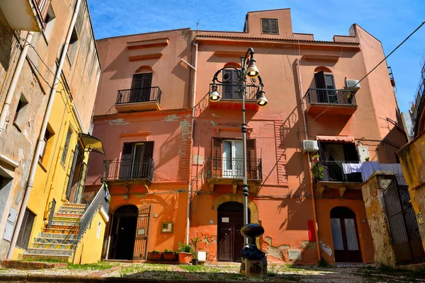 Sciacca Sicilya 'nın tarihi evleri