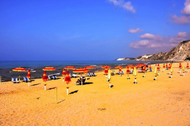 Siculiana Sahili Marina Agrigento Sicilya