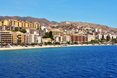 Messina Sicilya İtalya feribotundan görüntü