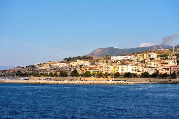 Utsikt Från Villa San Giovanni Italien Färja — Stockfoto