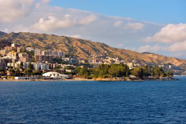 Messina Sicilya İtalya feribotundan görüntü
