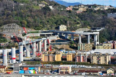 Ağustos 2018 'de yıkılan yeni otoyol köprüsünün (eski Morandi) çalışmaları ve yeniden inşası 7 Mart 2020' de Cenova İtalya 'da gerçekleşti.