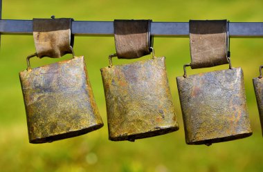 Pampeago step müzikal inek çanlarının her birinde bir müzik notası var.