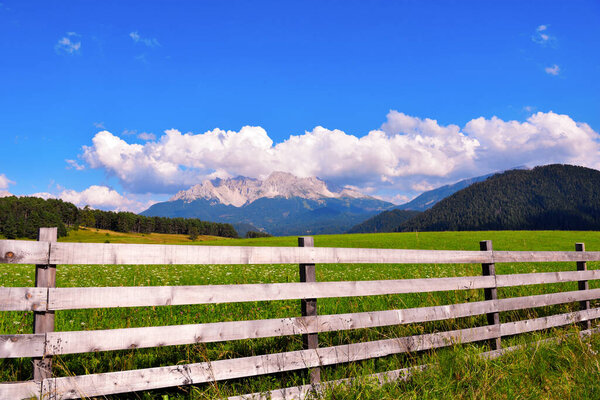 Latemar (obereggen) mountain in the Dolomites, Italy