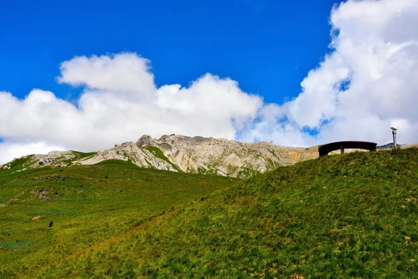 Montanha Latemar Obereggen Nas Dolomitas Itália — Fotografia de Stock