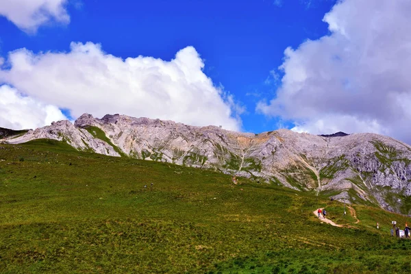 Montanha Latemar Obereggen Nas Dolomitas Itália — Fotografia de Stock