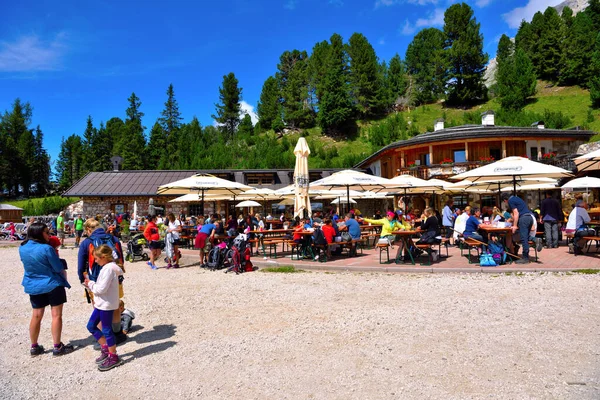 Mayrl Alm Located Foot Latemar Altitude 050 Obereggen Paradise Skiers Stock Image