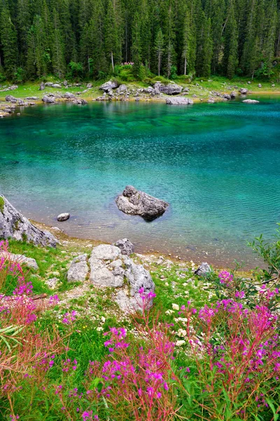 Carezza Lago Dolomiti Alto Adige Italia — Foto de Stock