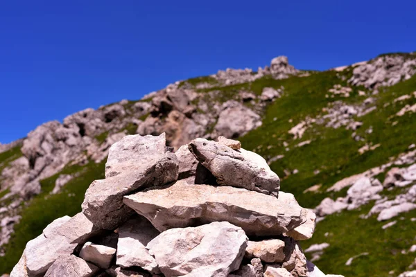 Salta Para Torre Caminho Refúgio Pisa Latemar Predazzo Pampeago Dolomites — Fotografia de Stock