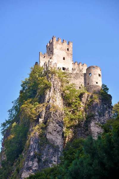 Castelo Salorno Haderburg Trentino Alto Adige Itália — Fotografia de Stock