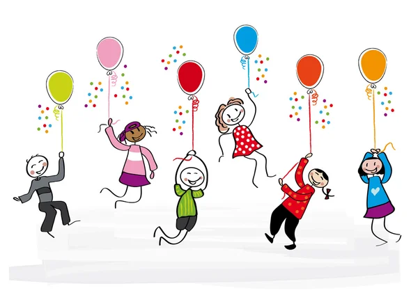 Fête d'anniversaire des enfants — Image vectorielle
