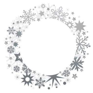 Noel çelenk ve Gümüş Yıldız