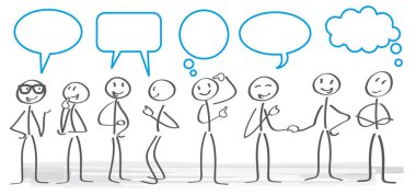 İletişim kavramı vektör çizim