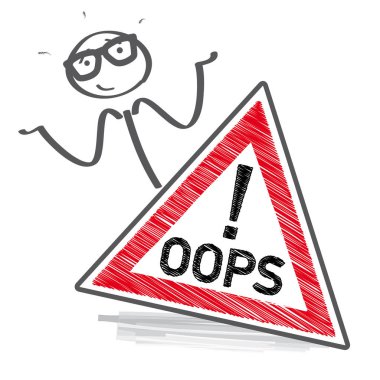 Oops - illüstrasyon vektör