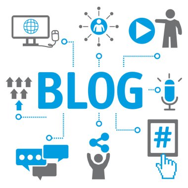 Blogging - Sosyal Medya simgeler